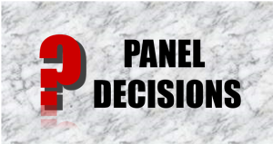 Panel decision